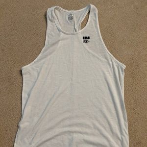 Men's White InSport Singlet Tank